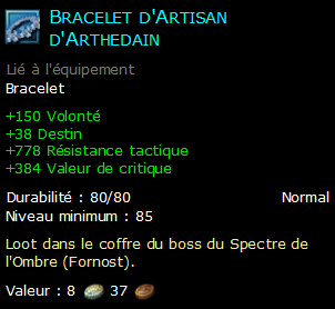 Bracelet d'Artisan d'Arthedain