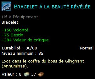 Bracelet à la beauté révélée