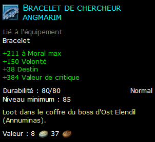 Bracelet de chercheur angmarim